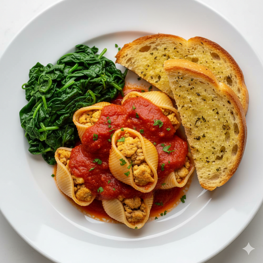 Chicken Florentine Stuffed Shells